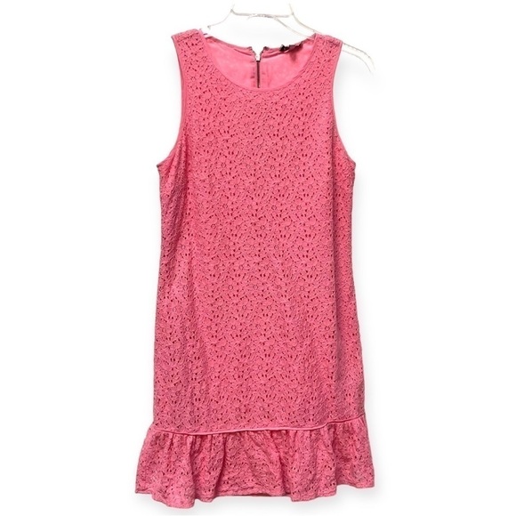 Juicy Couture Floral Lace Ruffle Sleeveless Dress - Picture 3 of 10